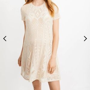 BCBGMaxAzria Lace Short Sleeve Maternity Dress (NWT)